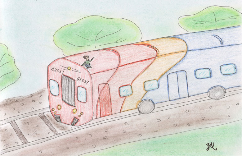 Phil on a Train